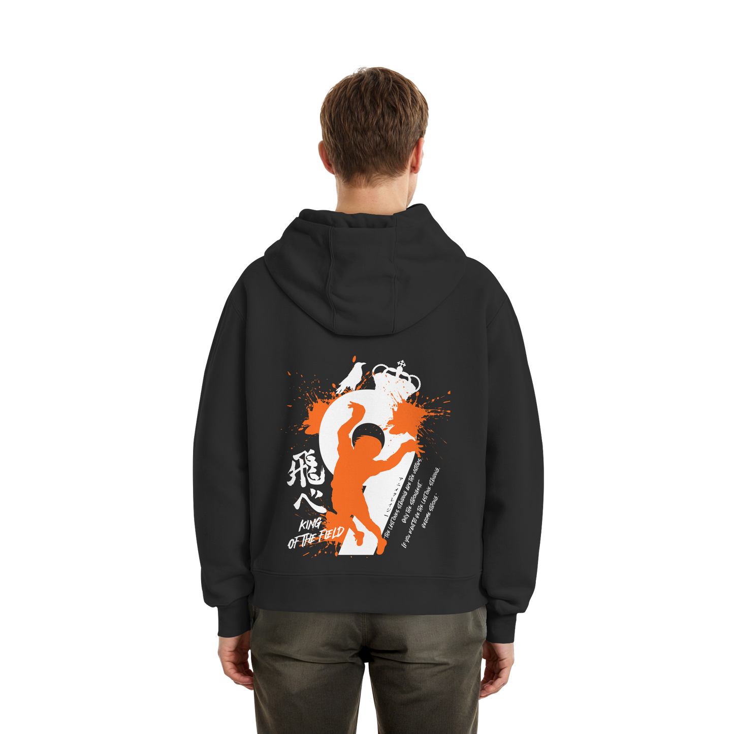 "King Of The Field 2.0" Black Fluffy Boxcut Zipper