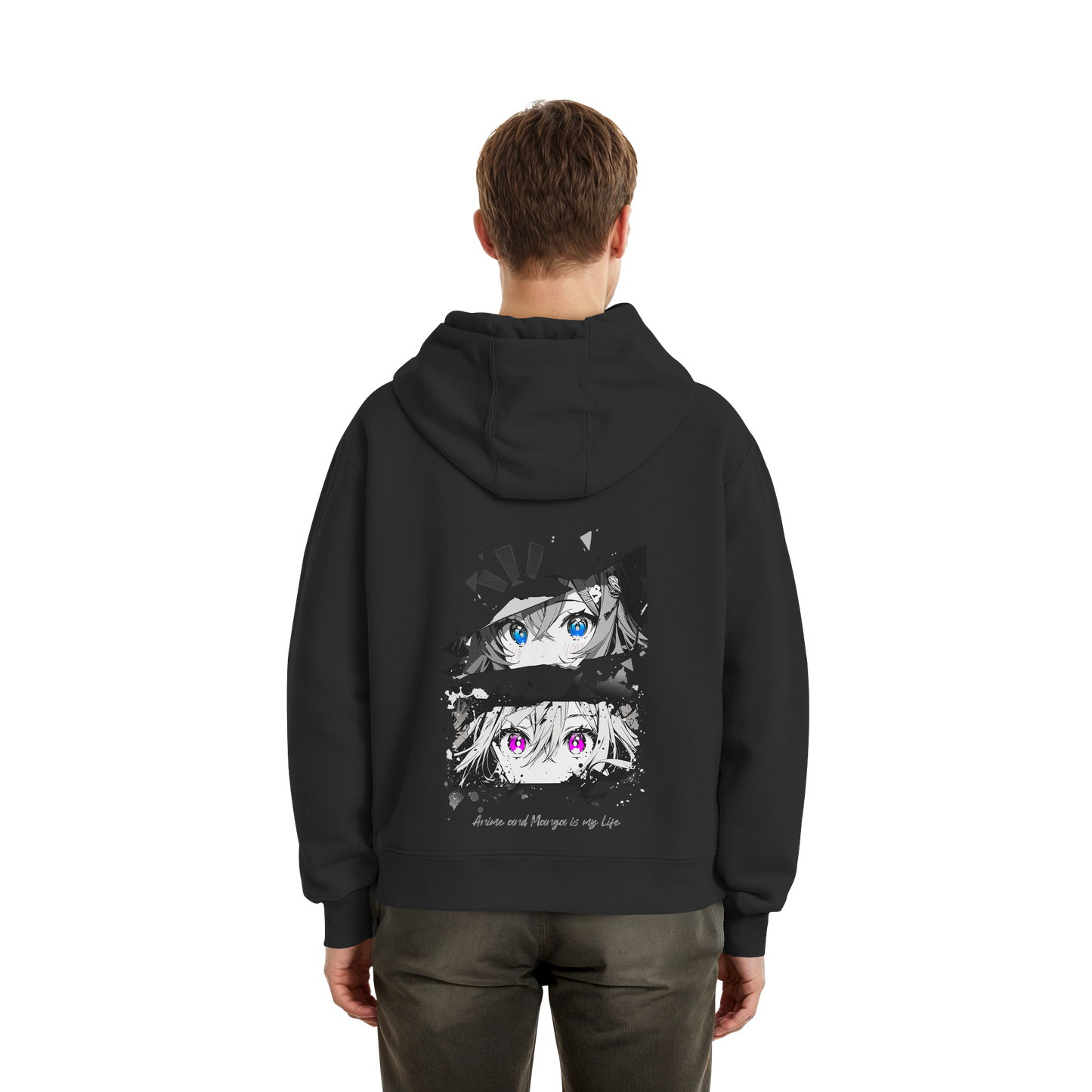 "Anime Eyes" Back - Fluffy Boxcut Zipper