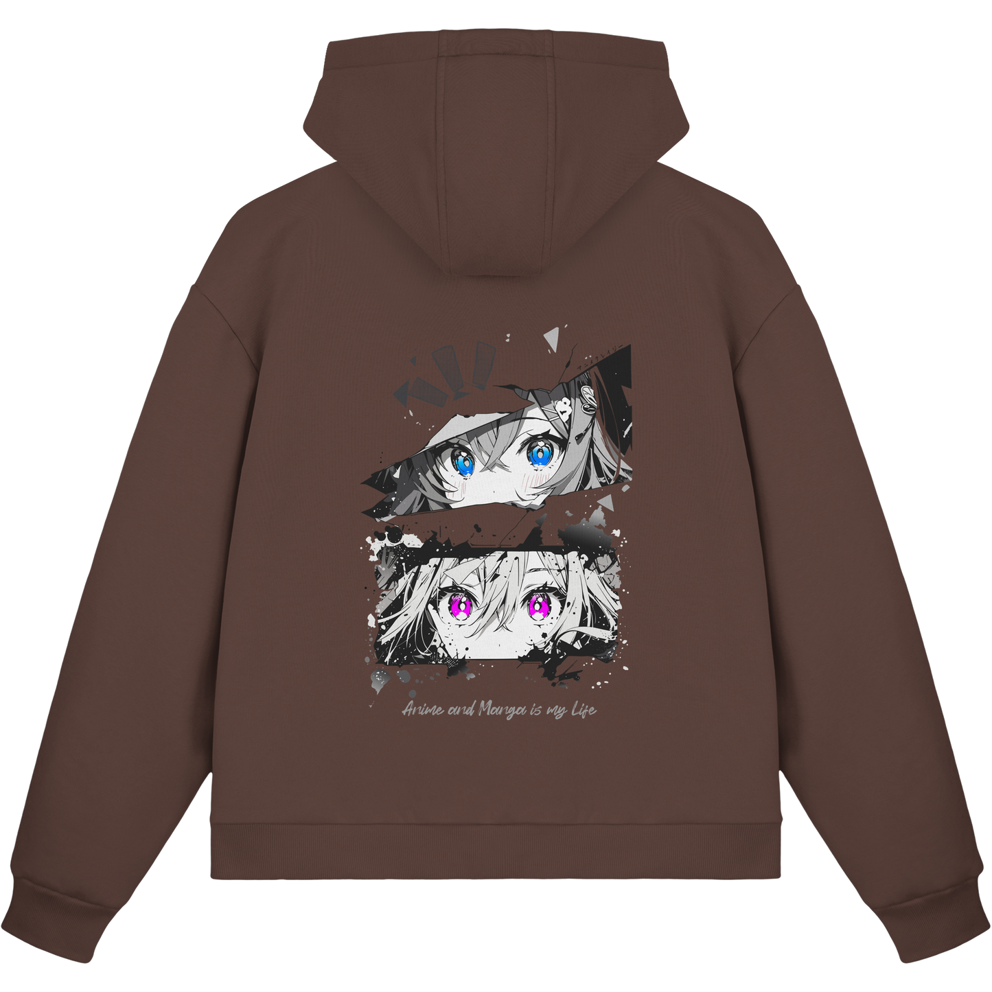 "Anime Eyes" Back - Fluffy Boxcut Zipper