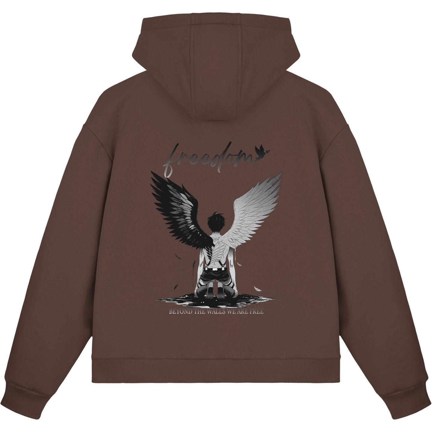 "Freedom" Back Fluffy Boxcut Zipper