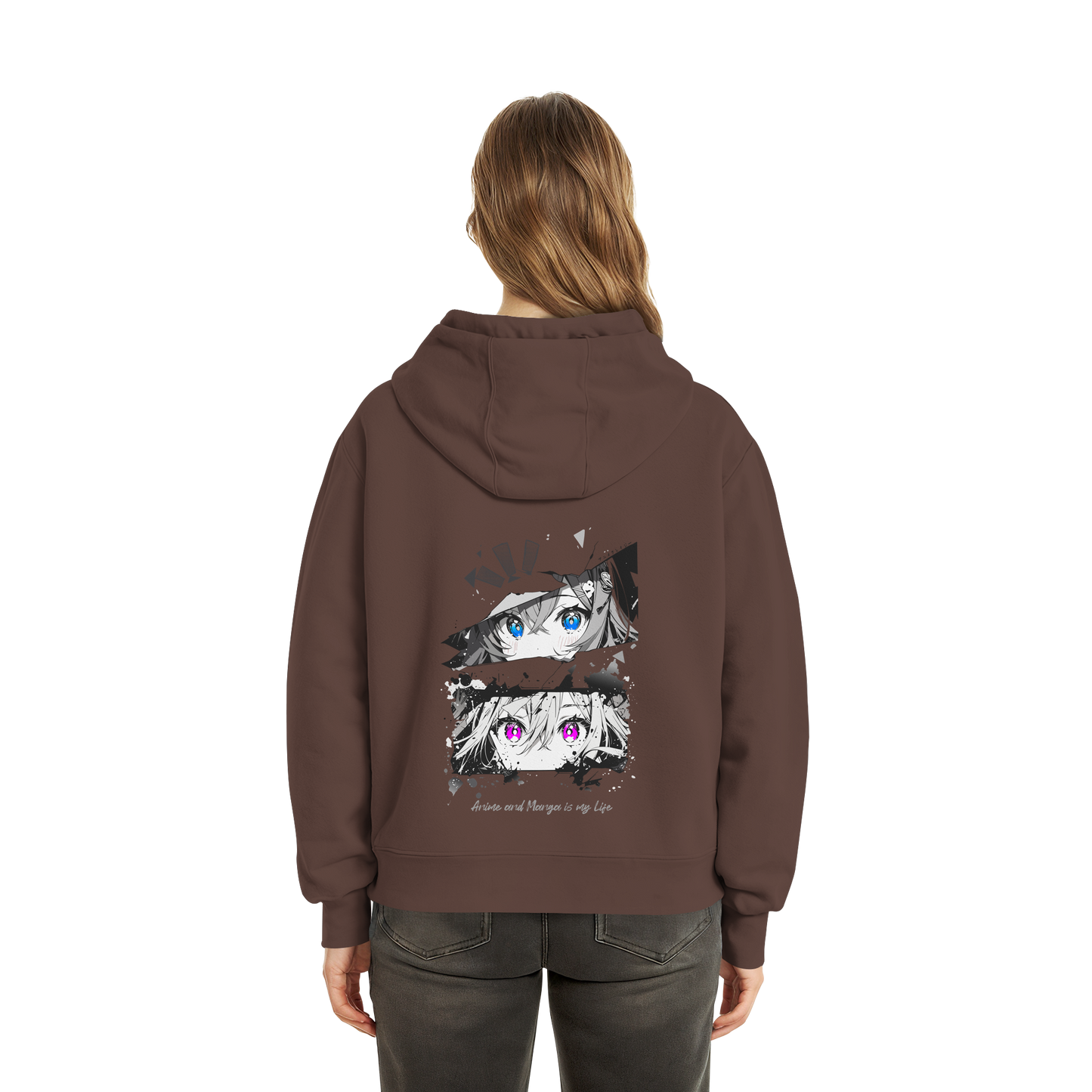 "Anime Eyes" Back - Fluffy Boxcut Zipper