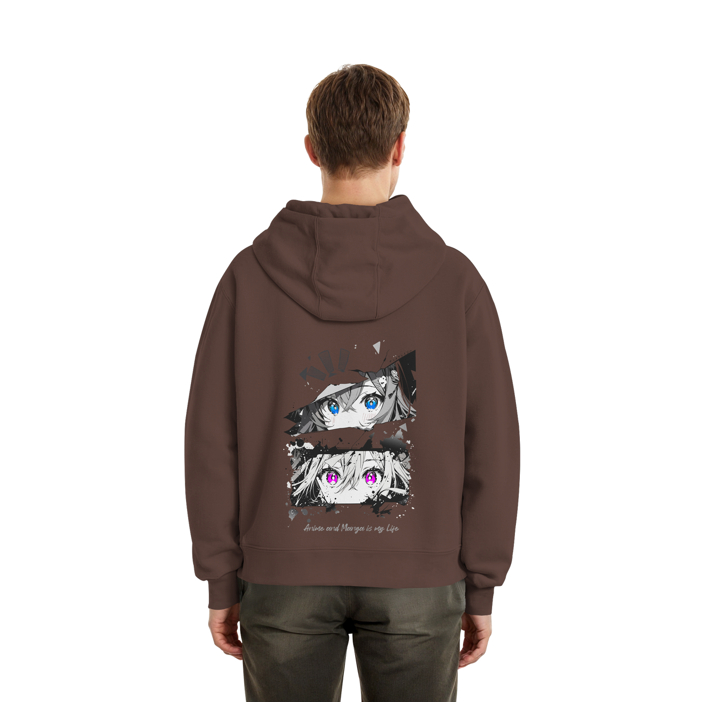 "Anime Eyes" Back - Fluffy Boxcut Zipper