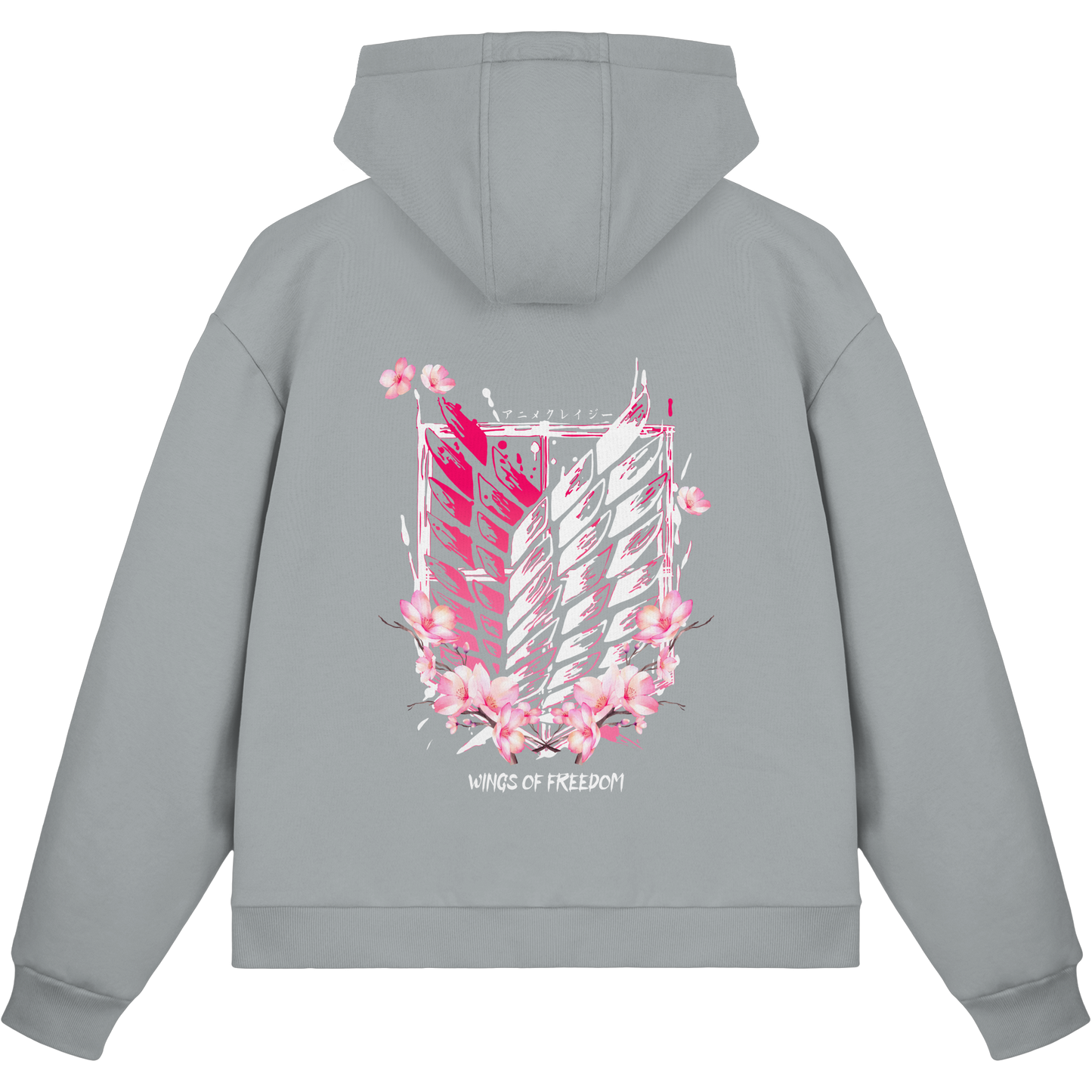 "Petals of Liberation“ Back Fluffy Boxcut Zipper