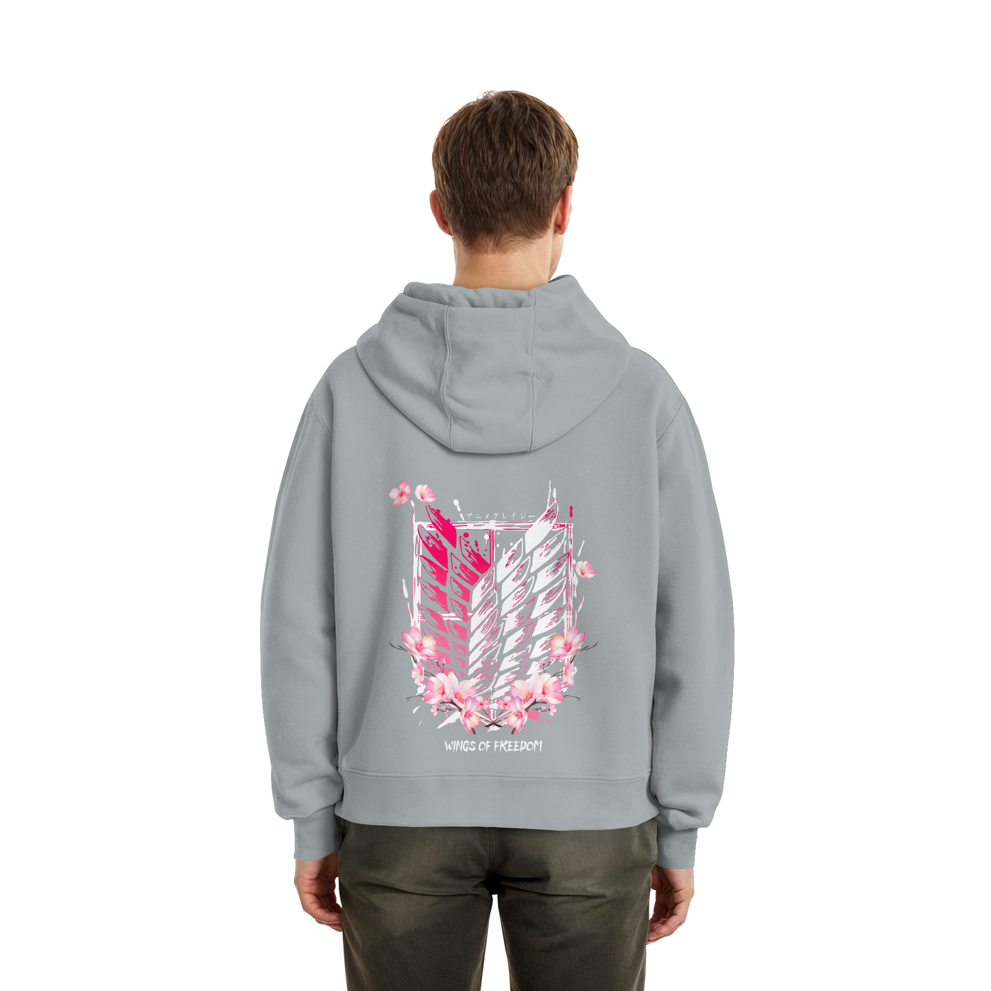 "Petals of Liberation“ Back Fluffy Boxcut Zipper