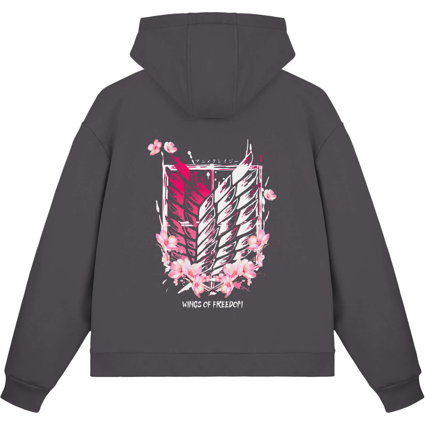 "Petals of Liberation“ Back Fluffy Boxcut Zipper