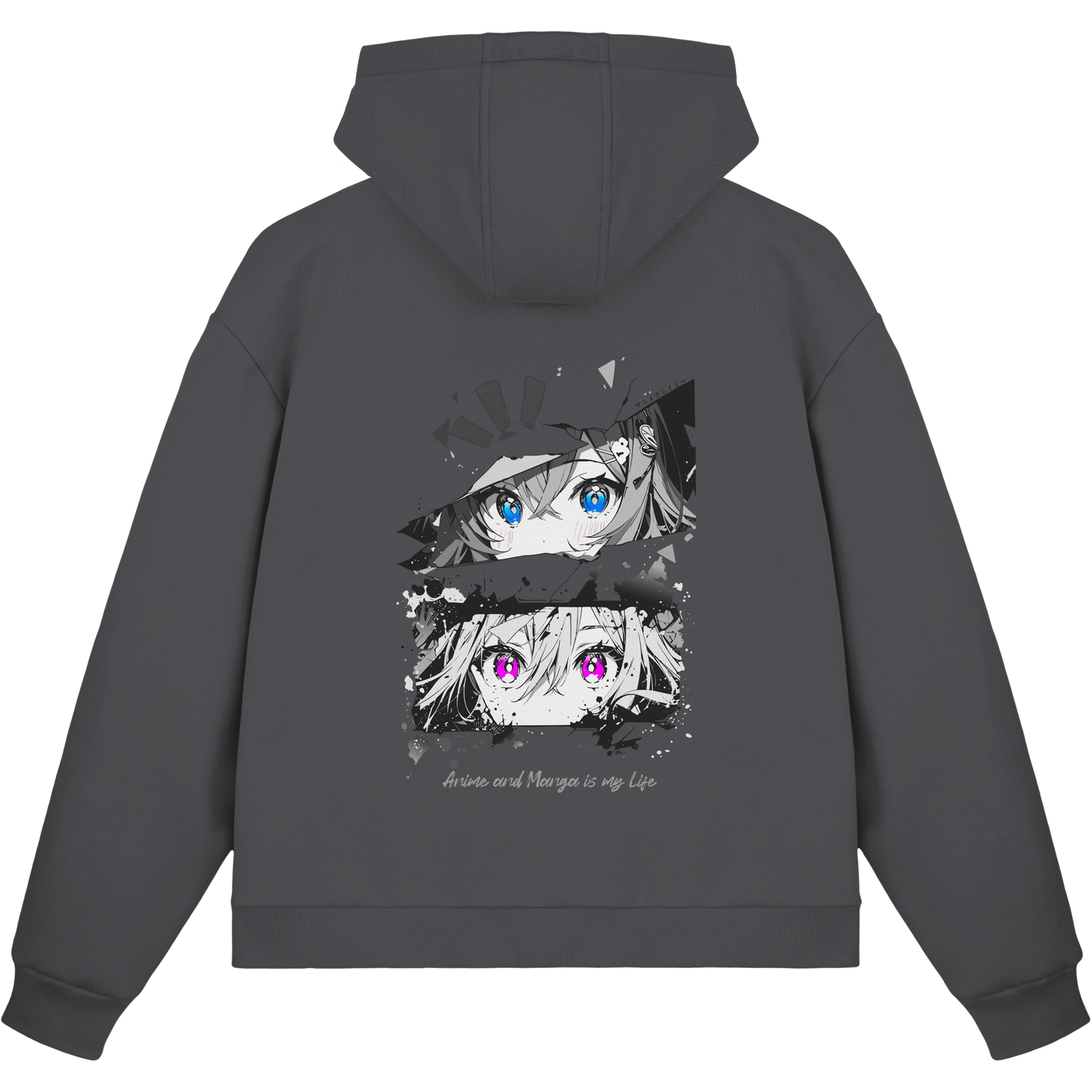 "Anime Eyes" Back - Fluffy Boxcut Zipper
