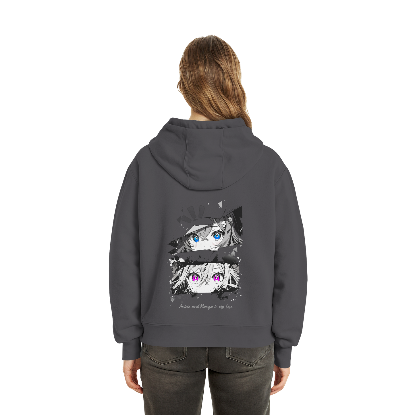 "Anime Eyes" Back - Fluffy Boxcut Zipper