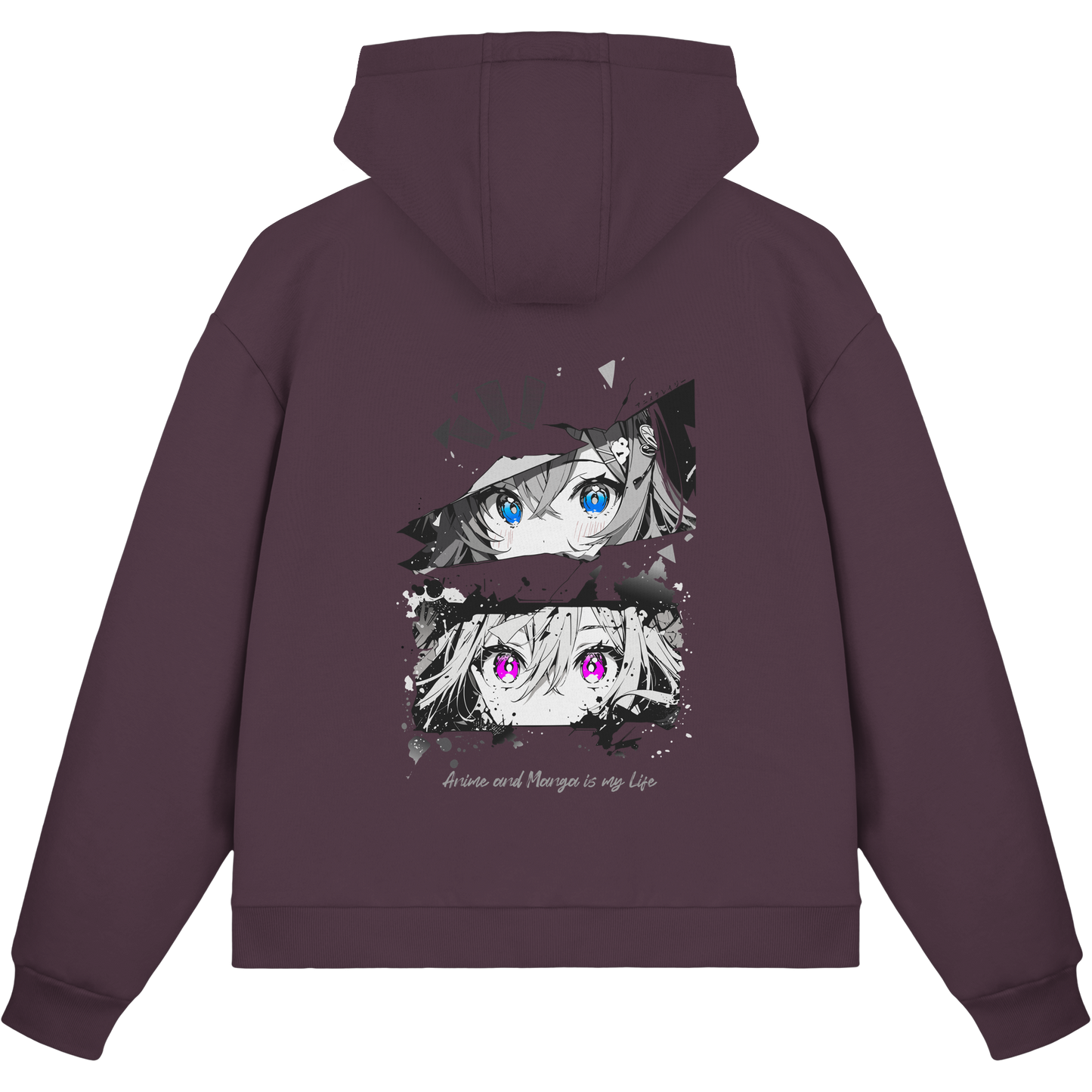 "Anime Eyes" Back - Fluffy Boxcut Zipper