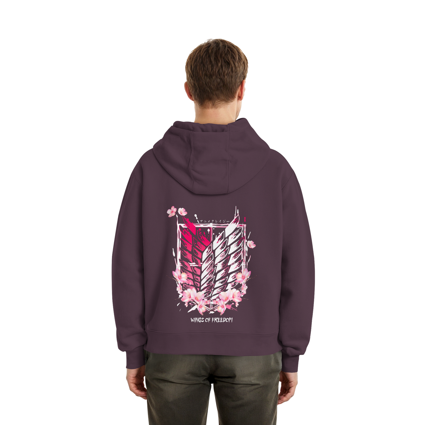 "Petals of Liberation“ Back Fluffy Boxcut Zipper