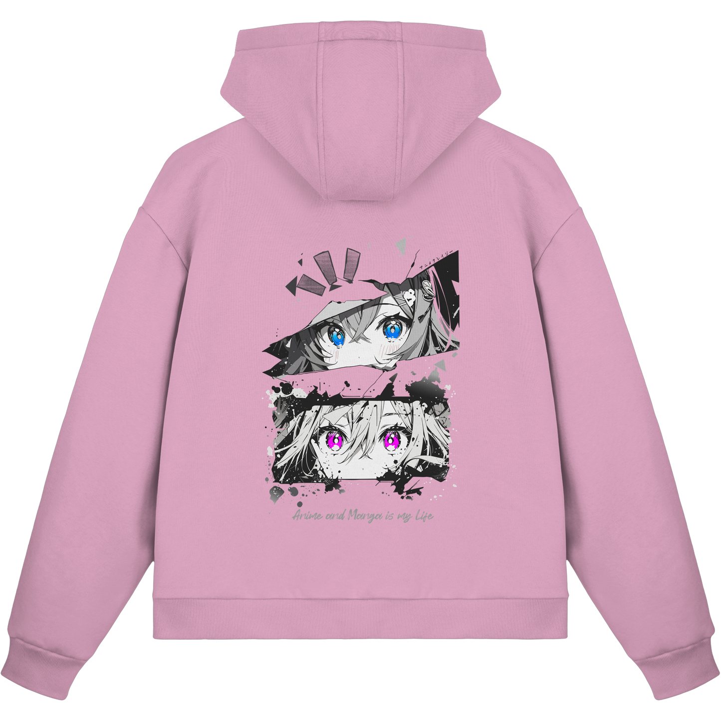 "Anime Eyes" Back - Fluffy Boxcut Zipper