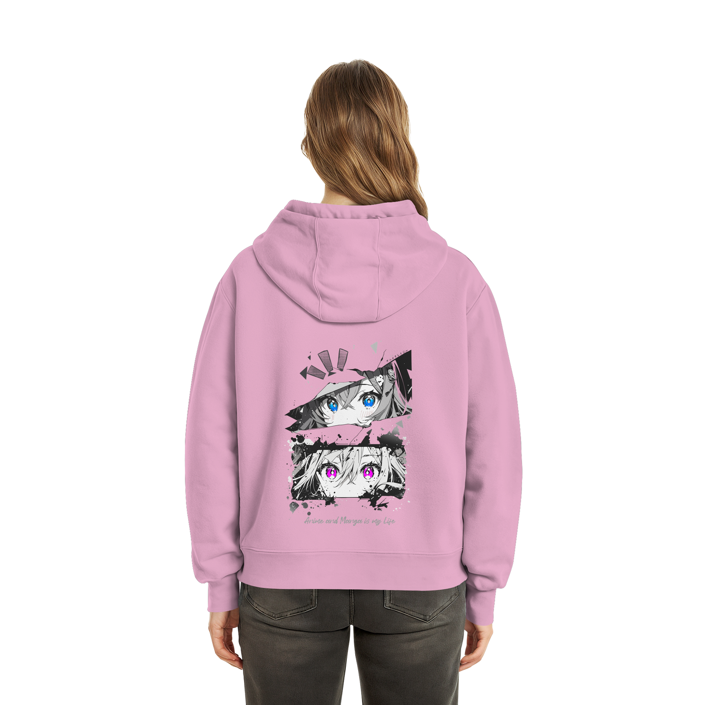 "Anime Eyes" Back - Fluffy Boxcut Zipper