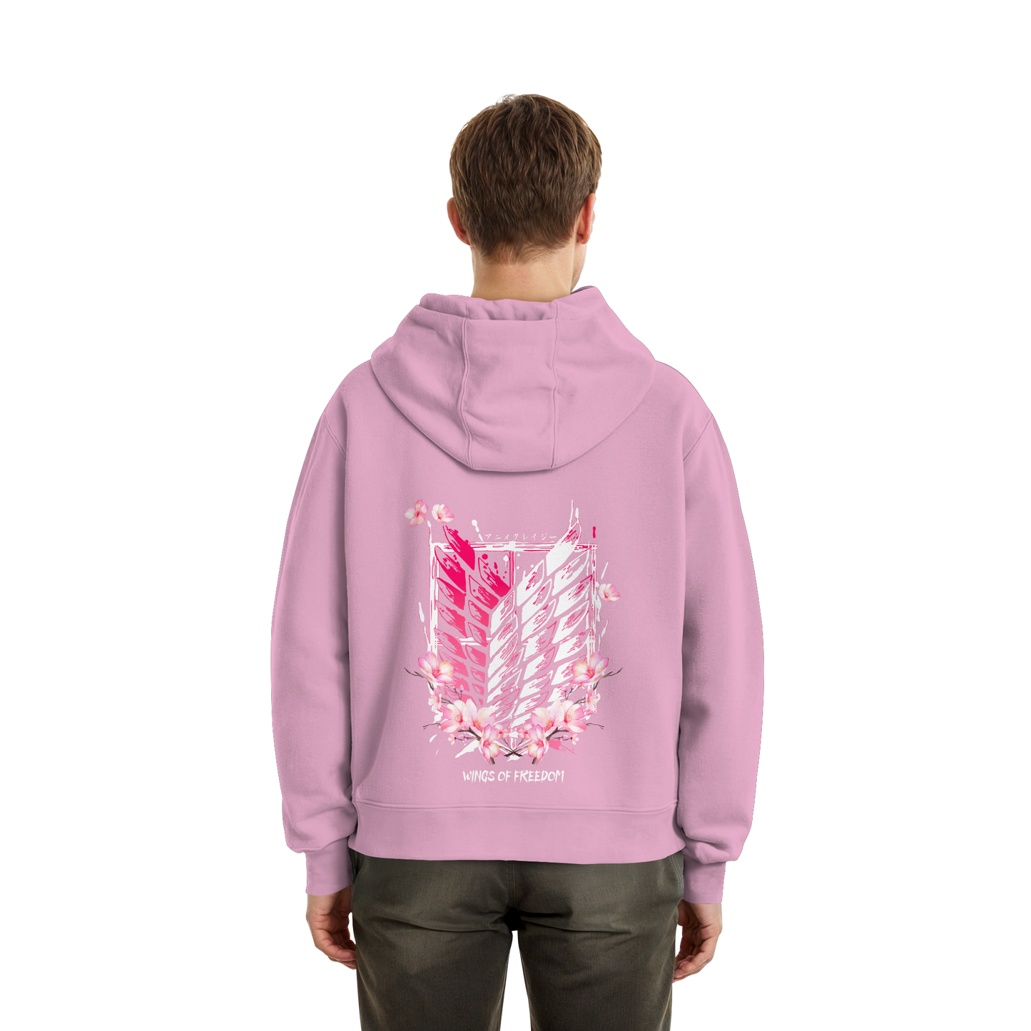 "Petals of Liberation“ Back Fluffy Boxcut Zipper