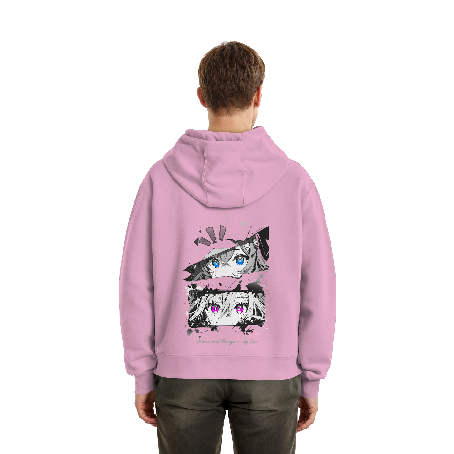 "Anime Eyes" Back - Fluffy Boxcut Zipper