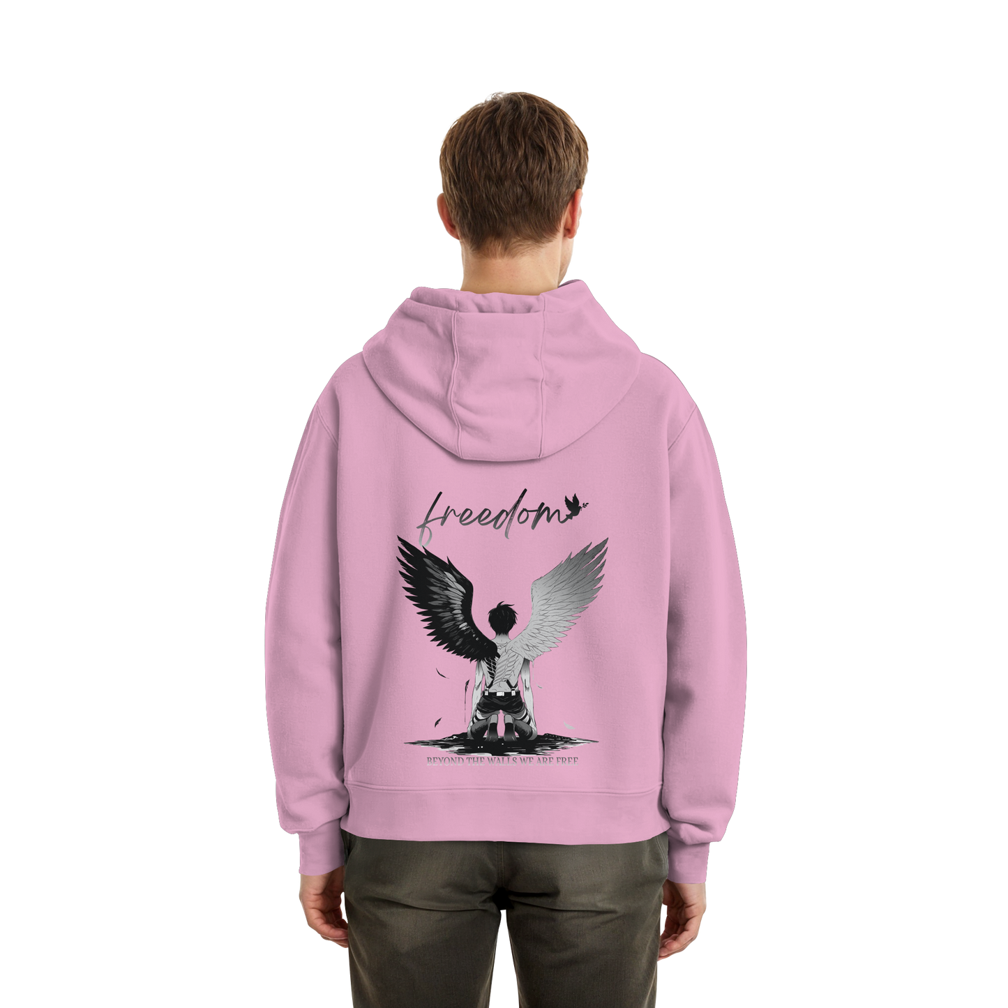 "Freedom" Back Fluffy Boxcut Zipper