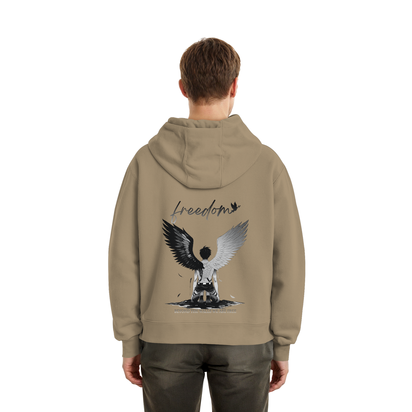 "Freedom" Back Fluffy Boxcut Zipper