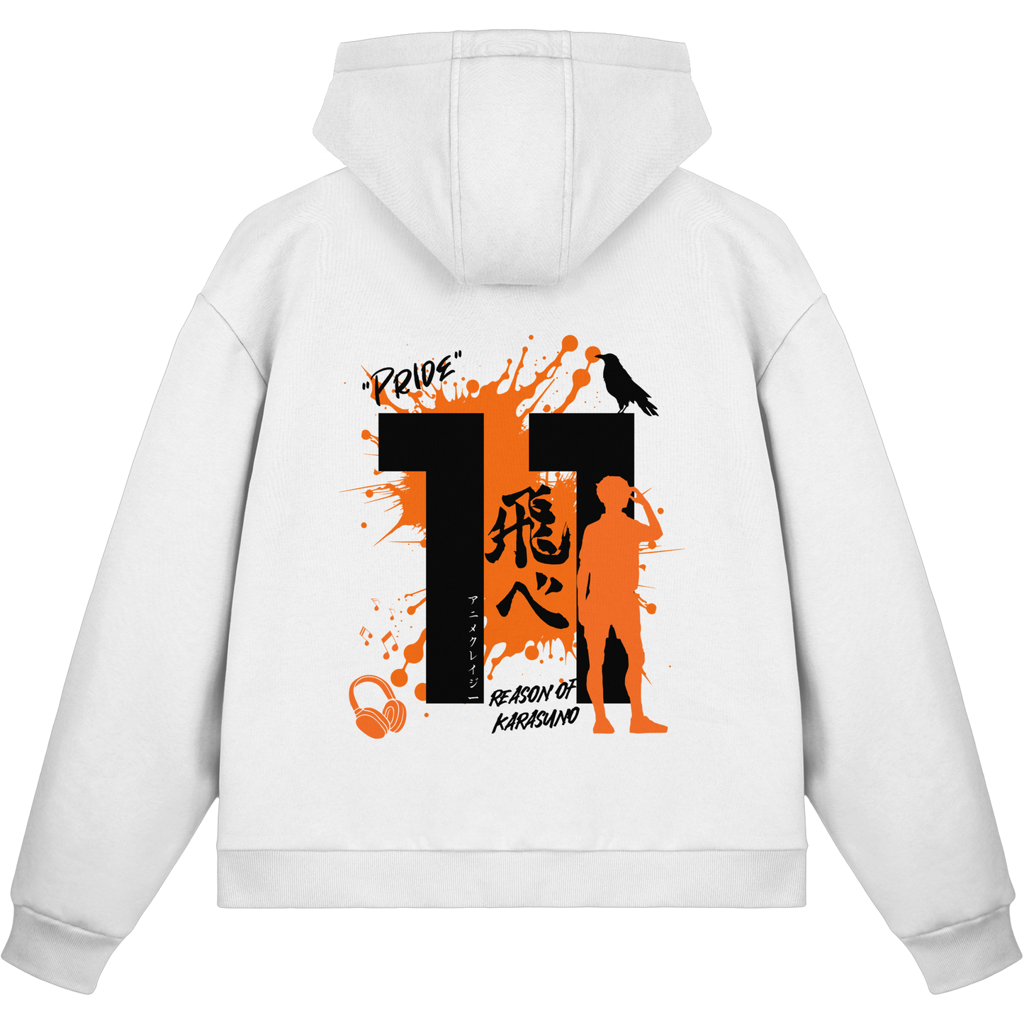 "Pride" White Fluffy Boxcut Zipper