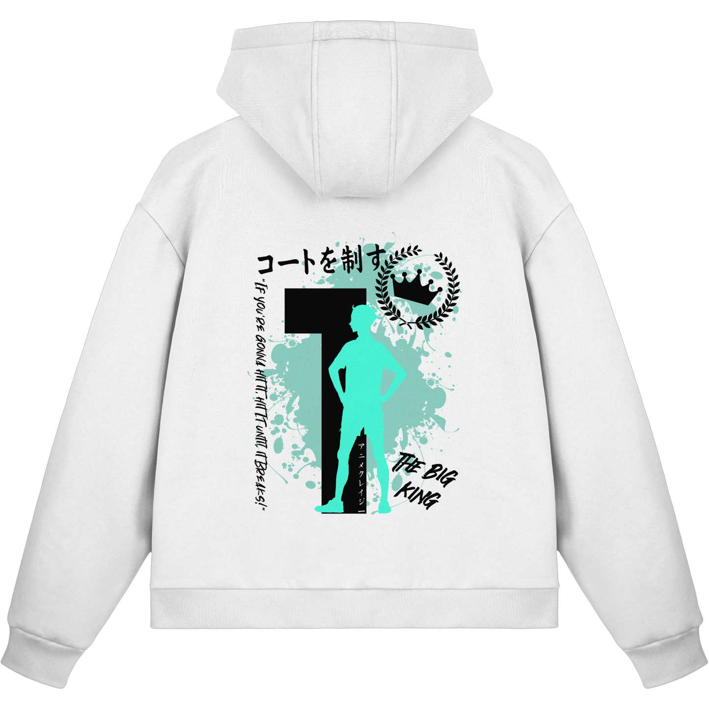 "The Big King" White Fluffy Boxcut Zipper