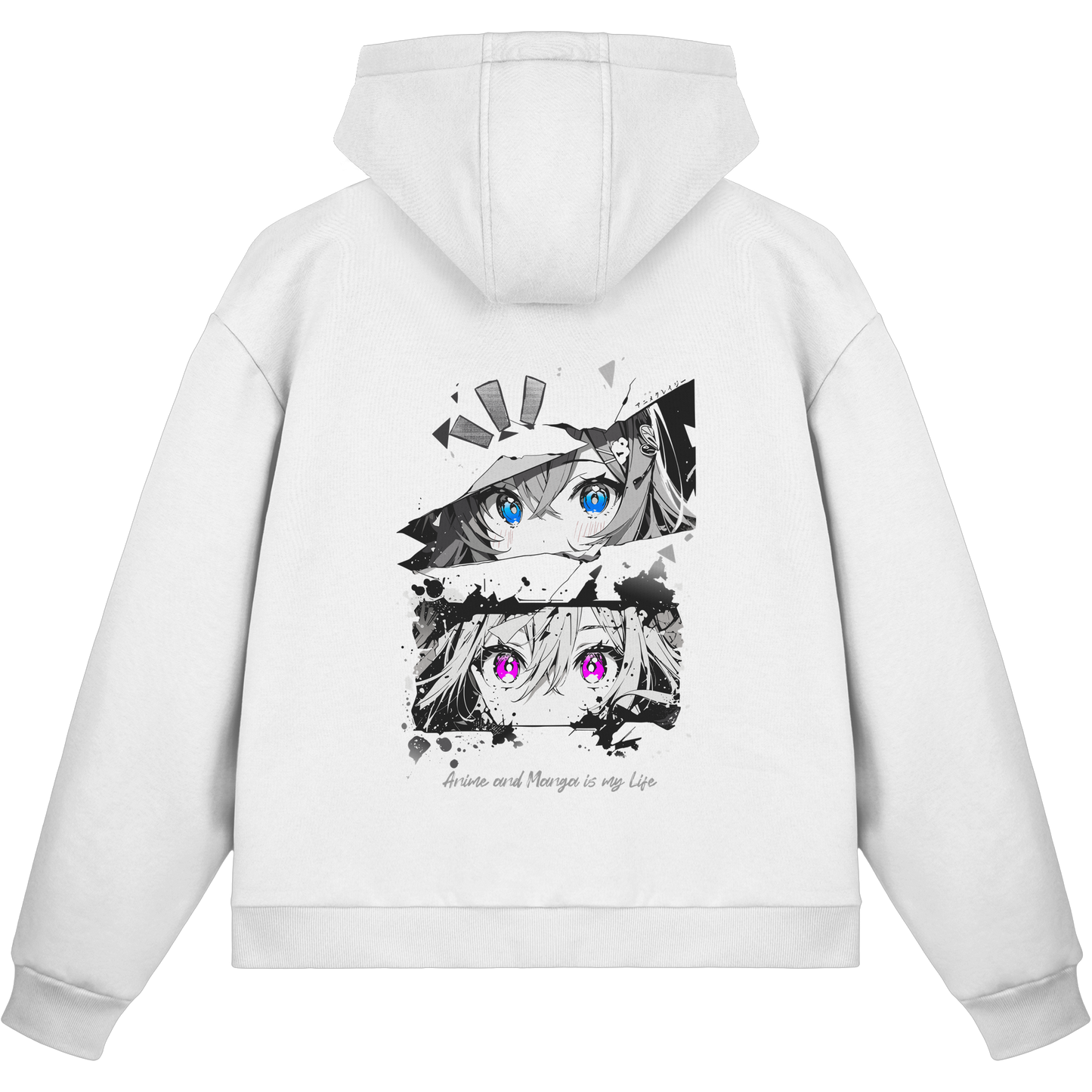 "Anime Eyes" Back - Fluffy Boxcut Zipper