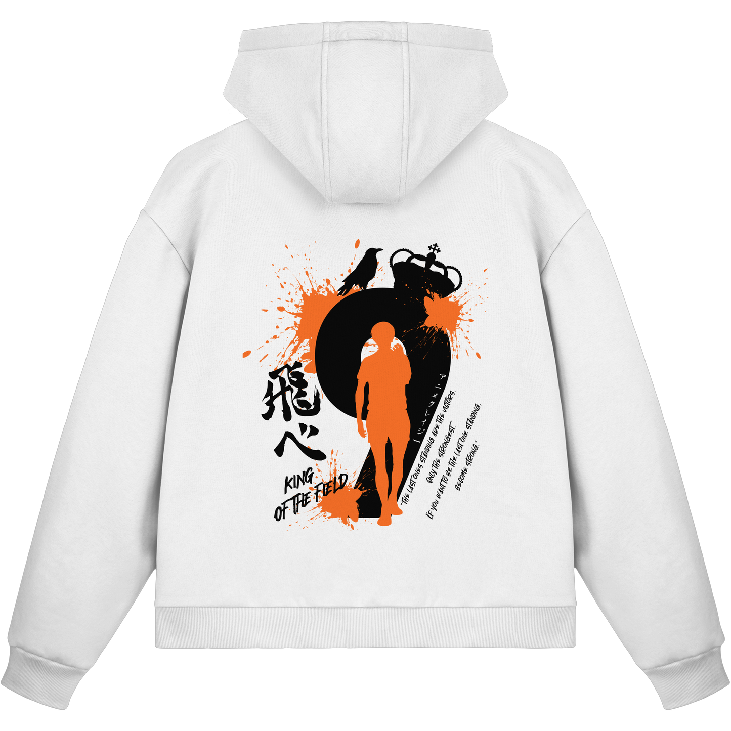 "King Of The Field" White Fluffy Boxcut Zipper