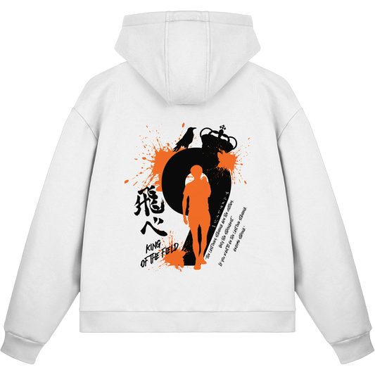 "King Of The Field" White Fluffy Boxcut Zipper