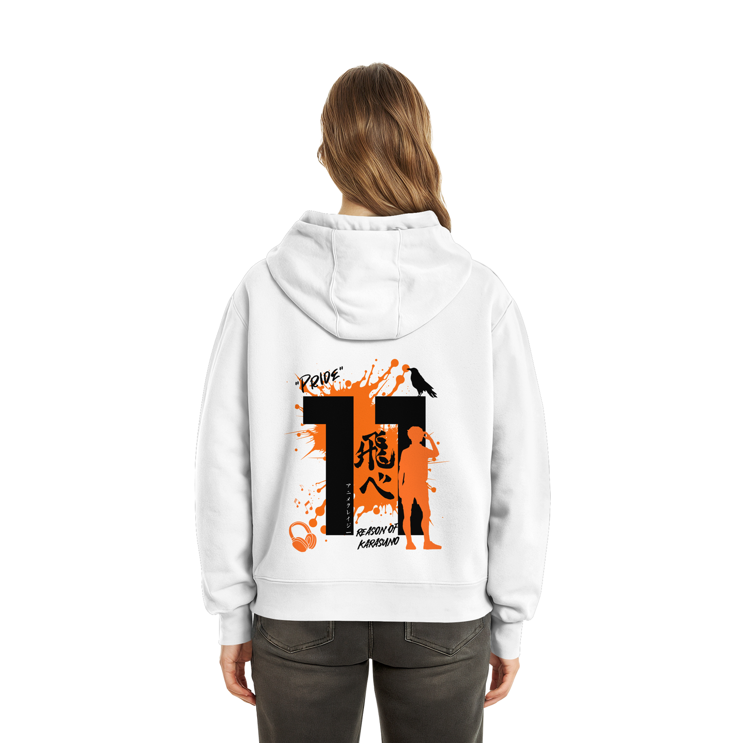 "Pride" White Fluffy Boxcut Zipper