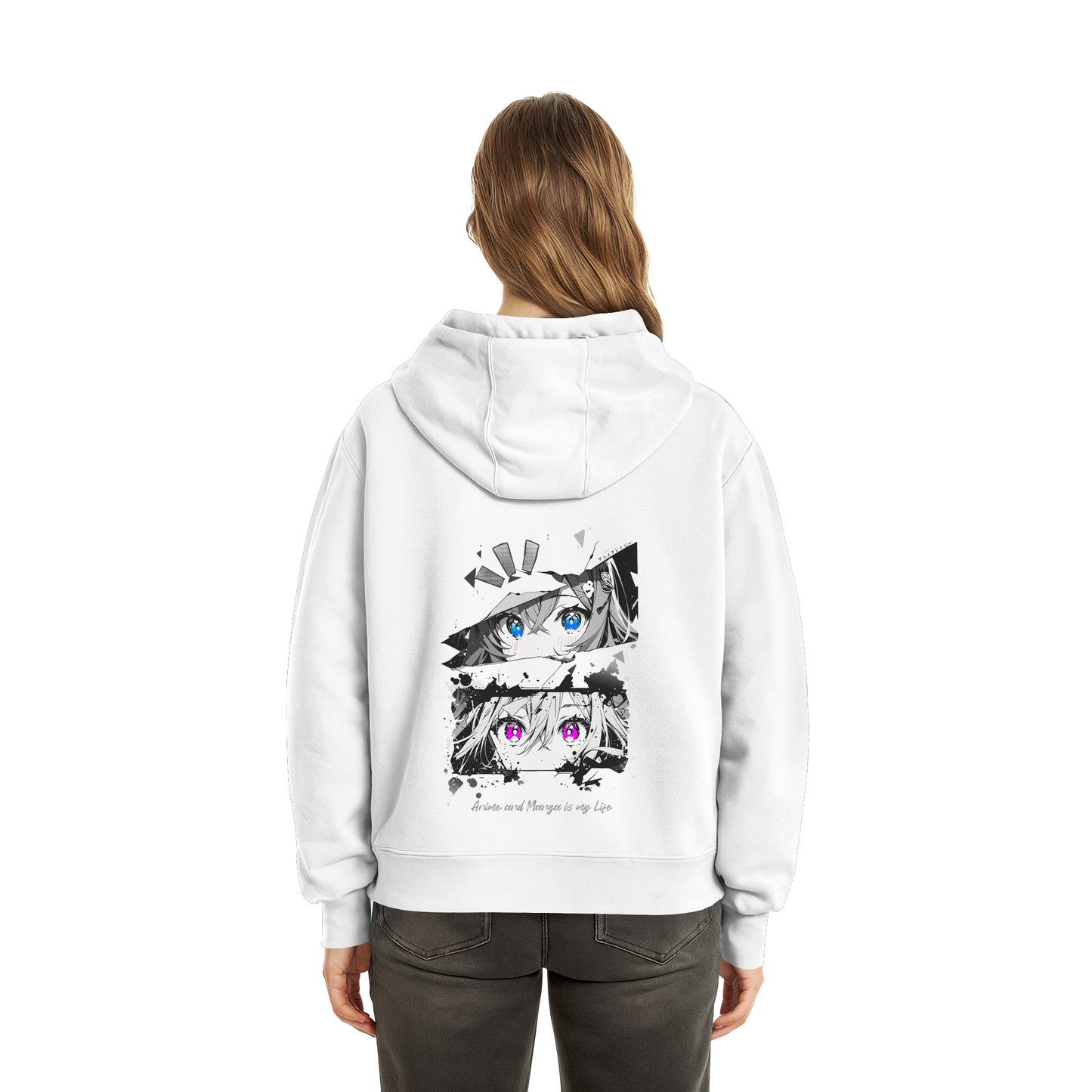 "Anime Eyes" Back - Fluffy Boxcut Zipper