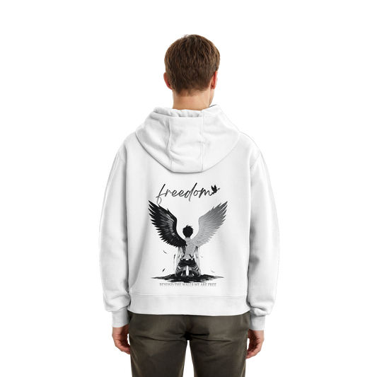 "Freedom" Back Fluffy Boxcut Zipper
