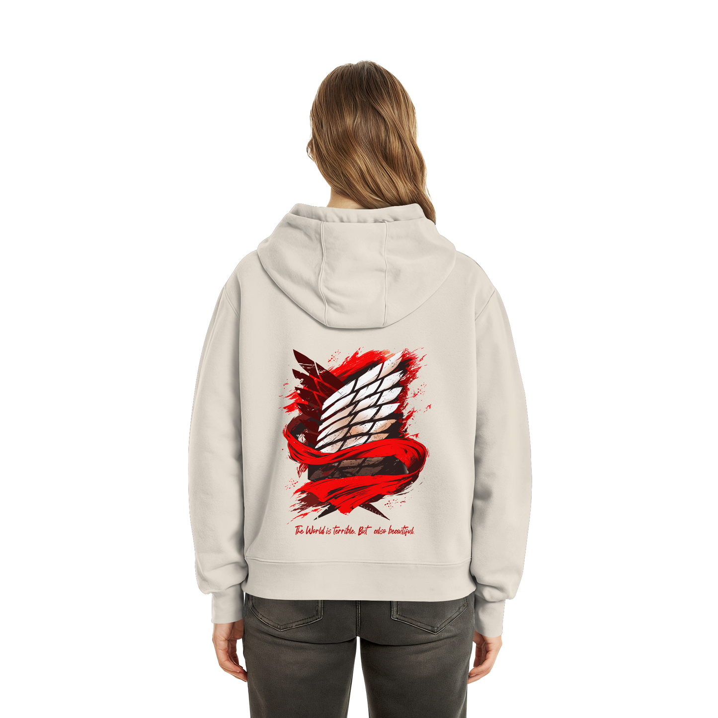 "Verbundenheit" Back Fluffy Boxcut Zipper