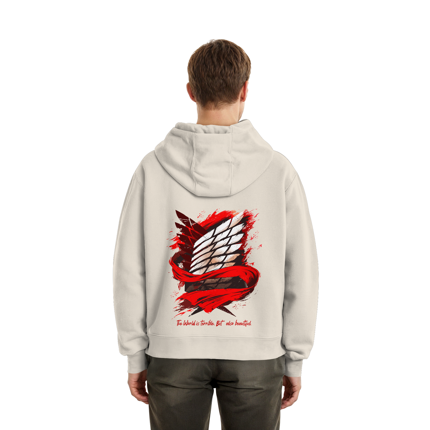 "Verbundenheit" Back Fluffy Boxcut Zipper