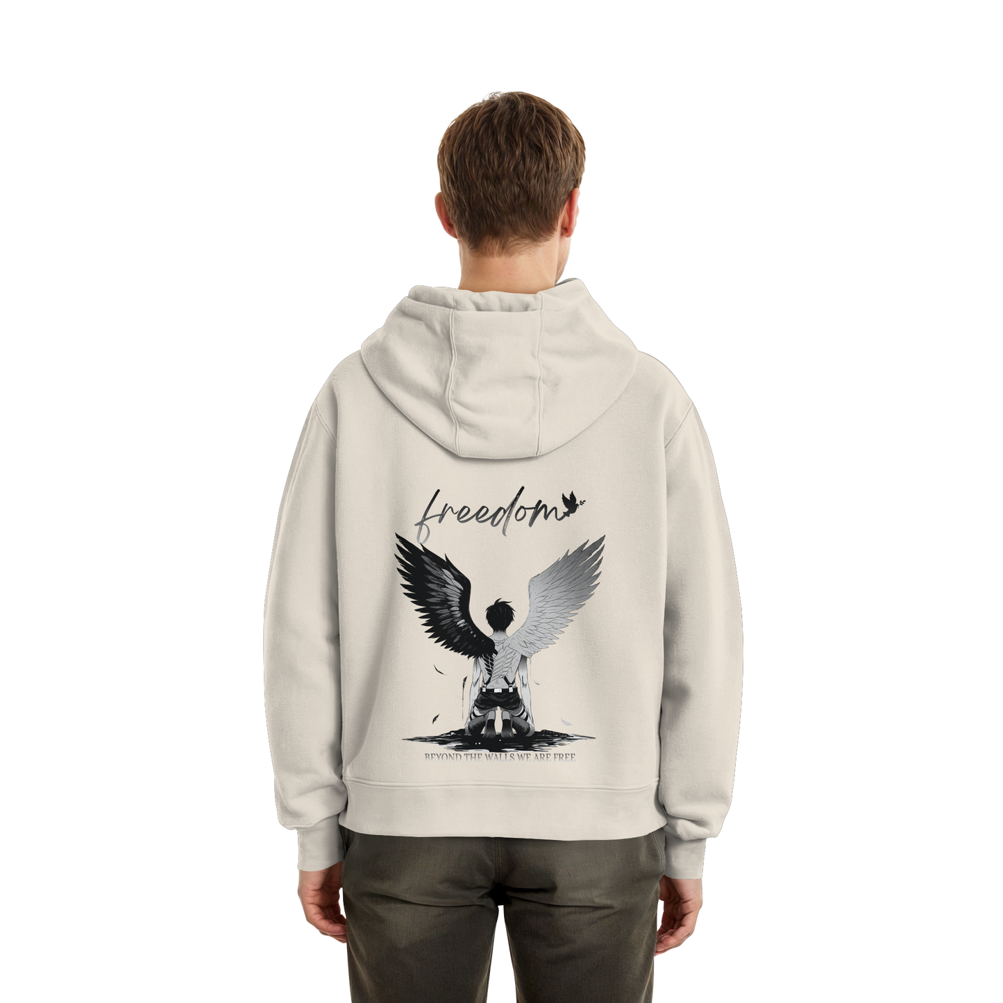 "Freedom" Back Fluffy Boxcut Zipper