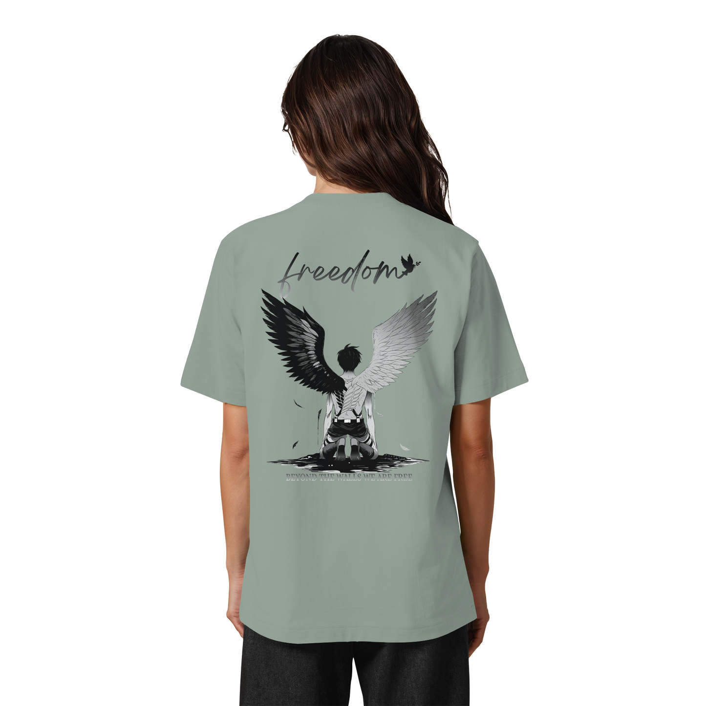 "Freedom" Back Heavy Oversized Organic Shirt