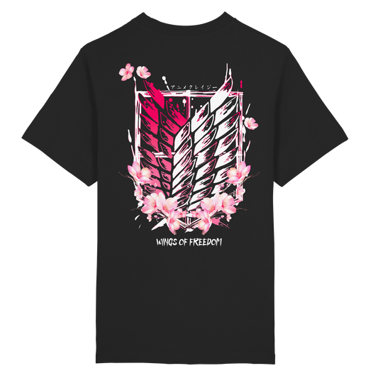 "Petals of Liberation“ Back Heavy Oversized Organic Shirt