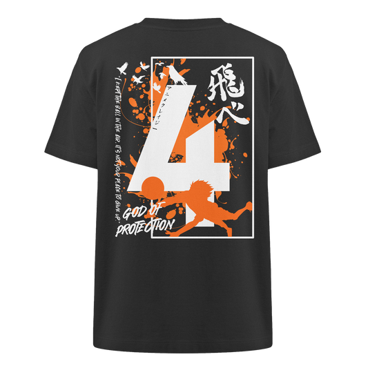 "God Of Protection" Back Organic Heavy Oversized Shirt