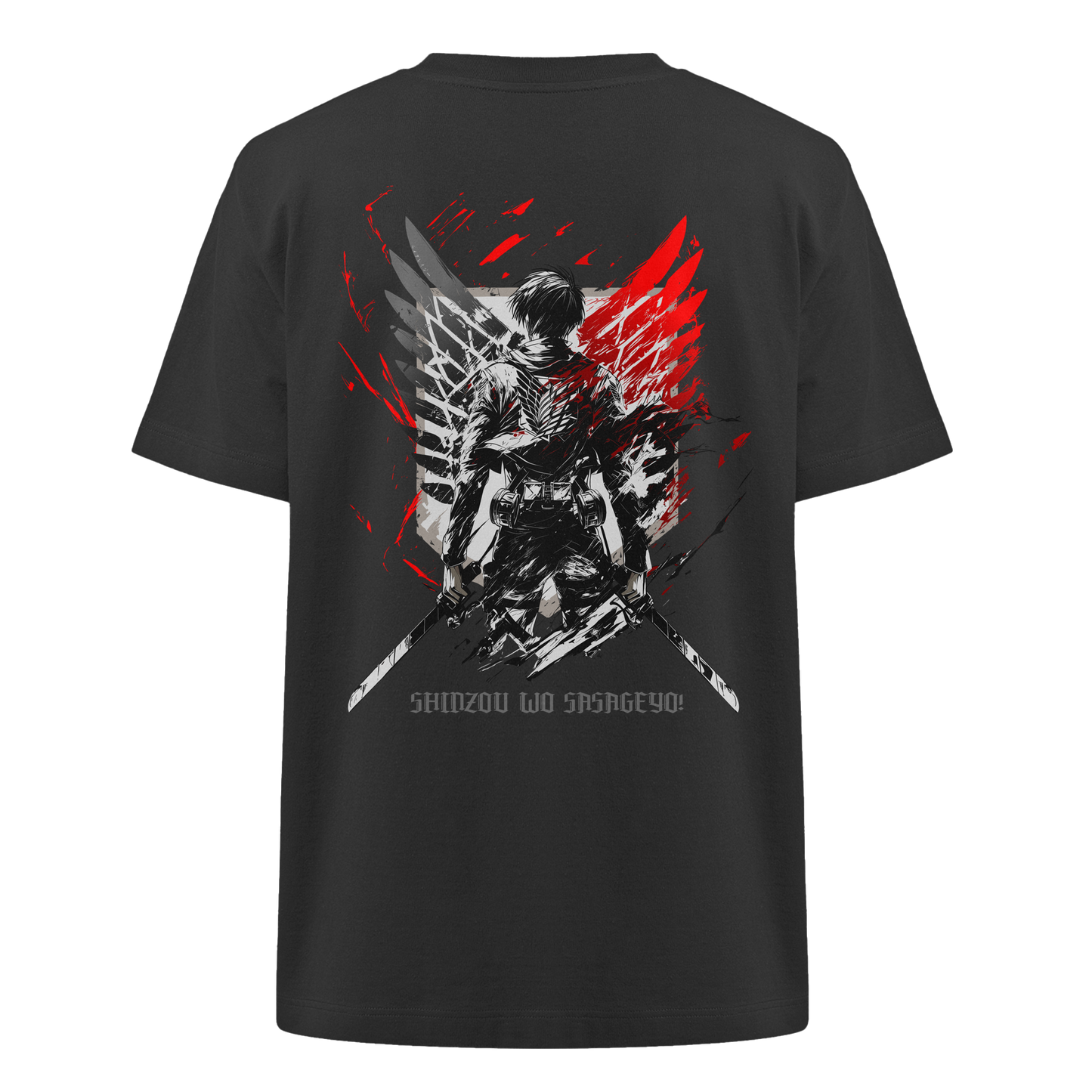 "Wings of Resolve" Back Heavy Oversized Organic Shirt