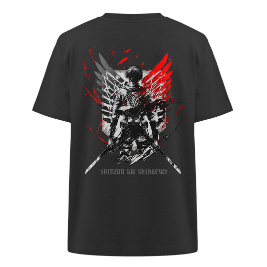 "Wings of Resolve" Back Heavy Oversized Organic Shirt