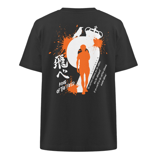 "King Of The Field" Back Organic Heavy Oversized Shirt