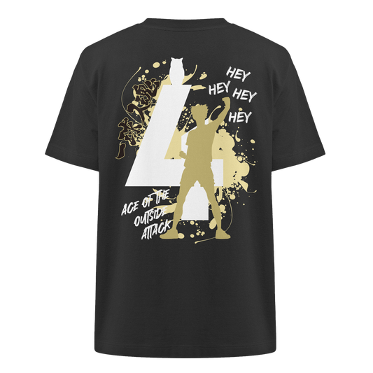 "Ace Of The Outside Attack" Back Organic Heavy Oversized Shirt