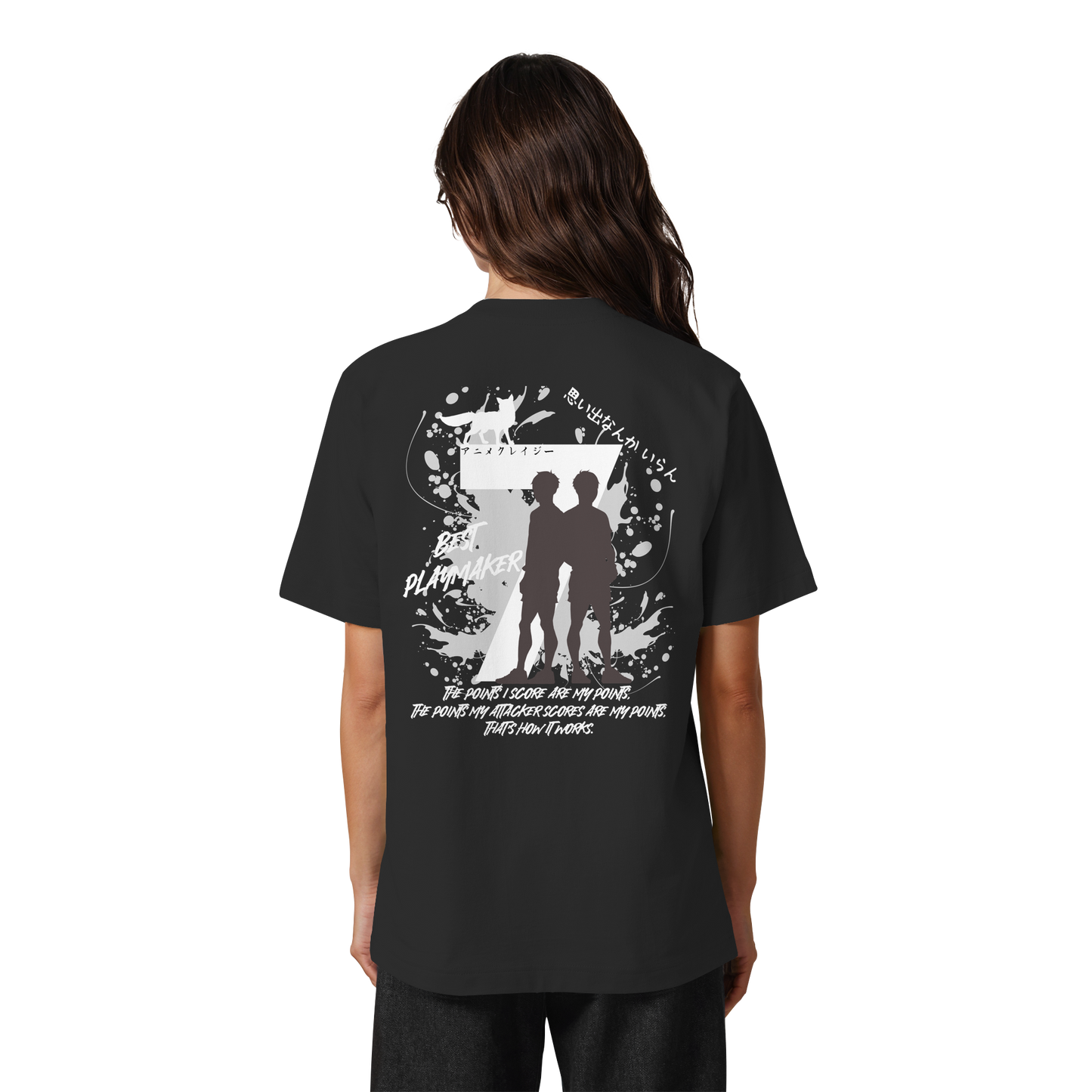 "Best Playmaker" Back Organic Heavy Oversized Shirt