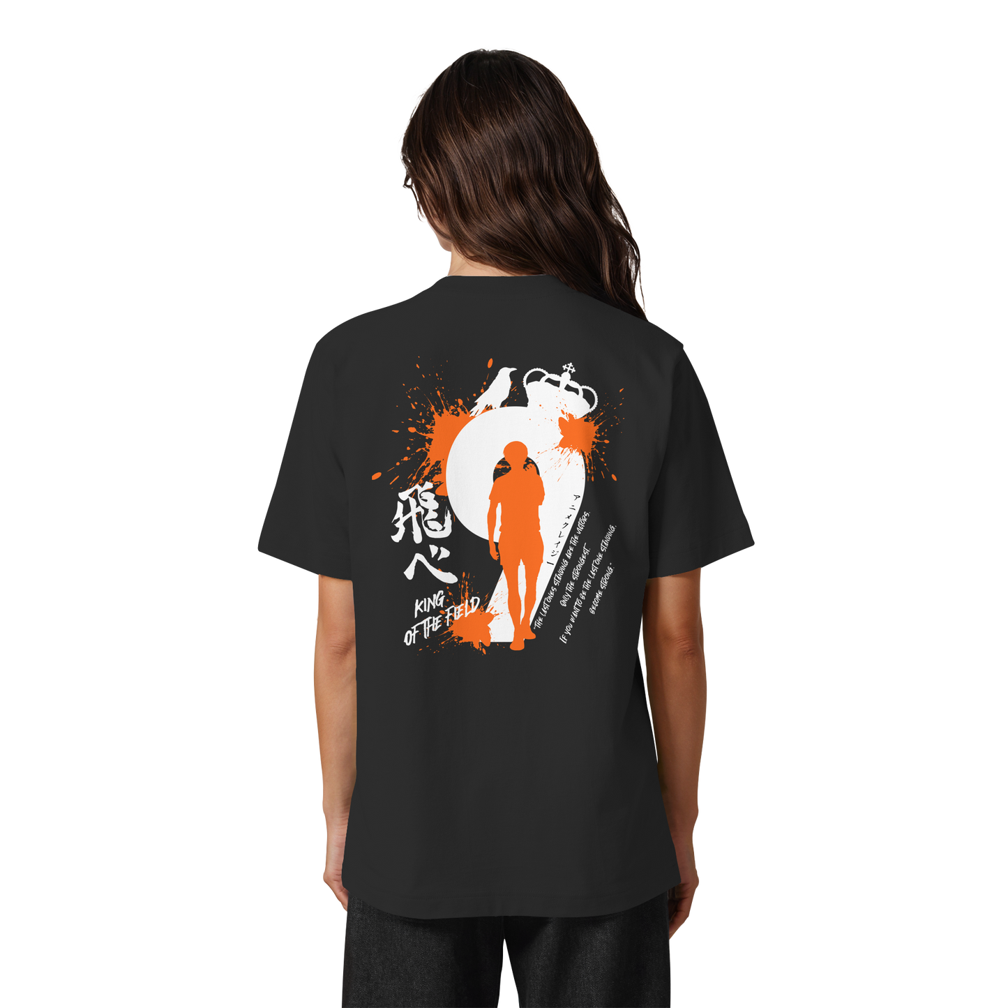 "King Of The Field" Back Organic Heavy Oversized Shirt