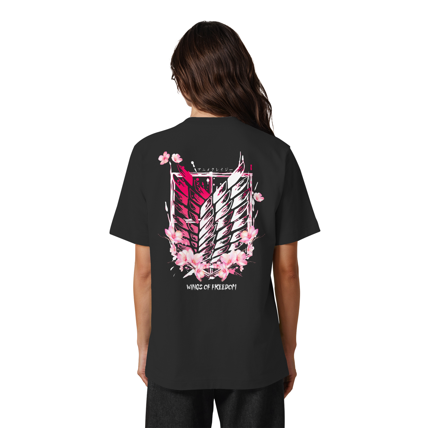 "Petals of Liberation“ Back Heavy Oversized Organic Shirt
