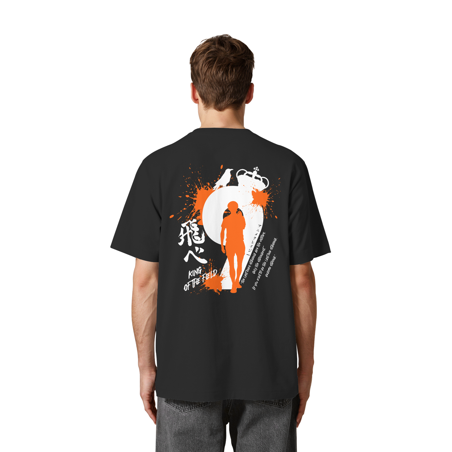 "King Of The Field" Back Organic Heavy Oversized Shirt