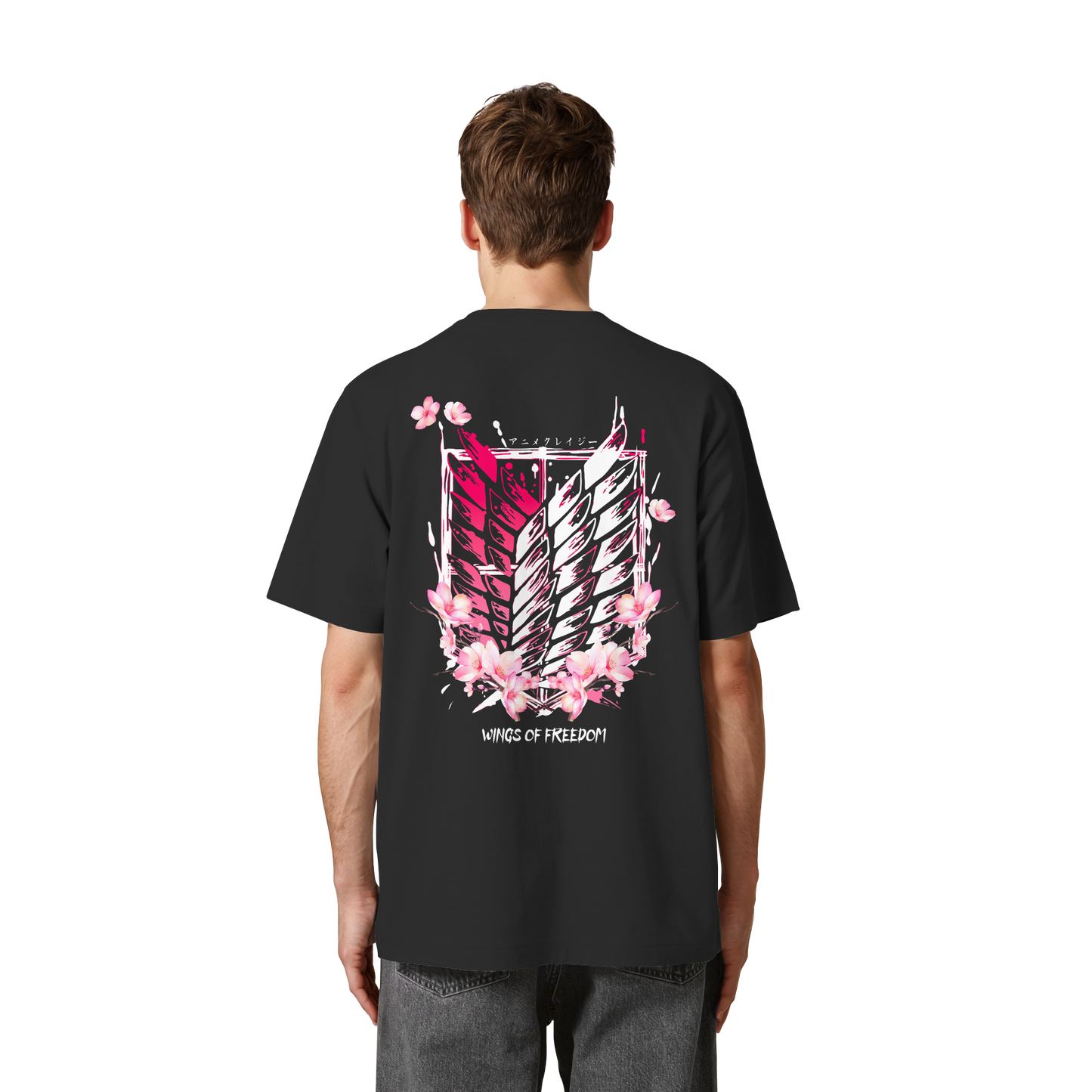 "Petals of Liberation“ Back Heavy Oversized Organic Shirt