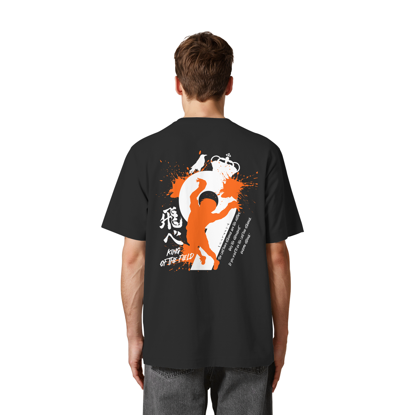 "King Of The Field 2.0" Back Organic Heavy Oversized Shirt