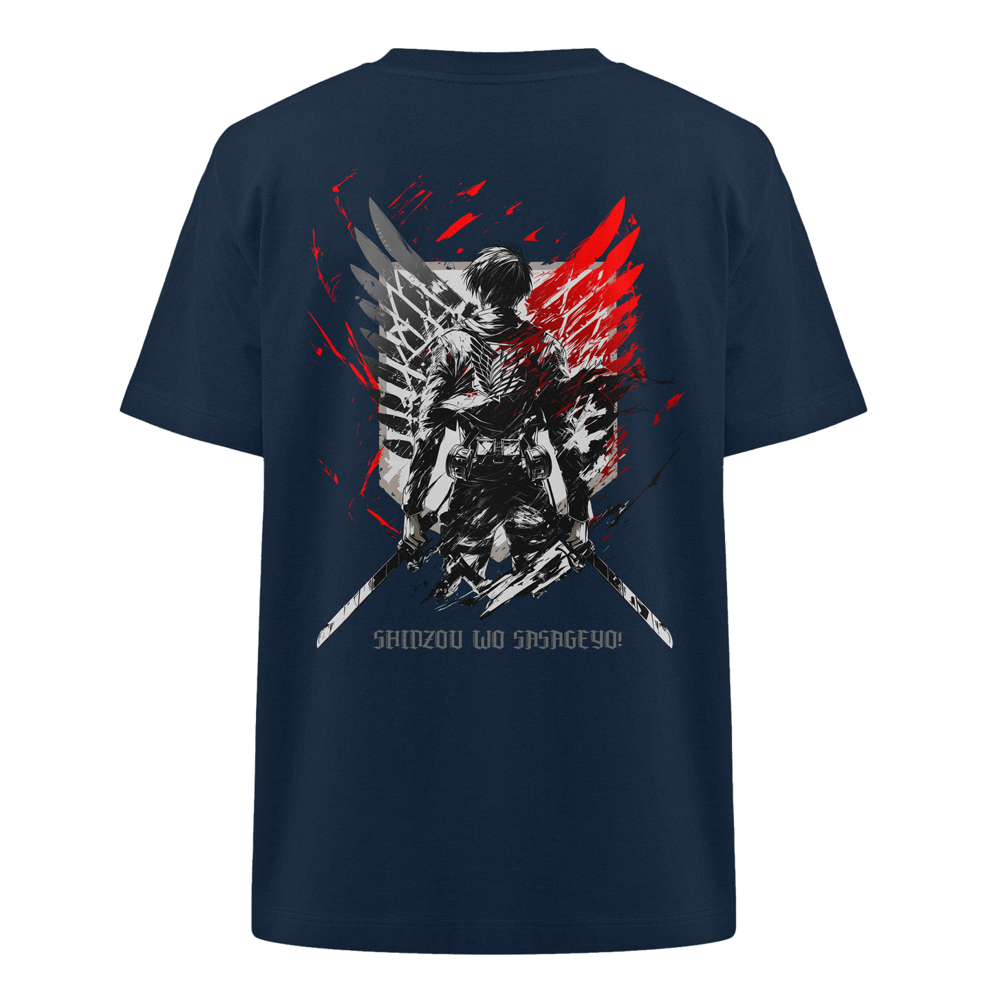 "Wings of Resolve" Back Heavy Oversized Organic Shirt