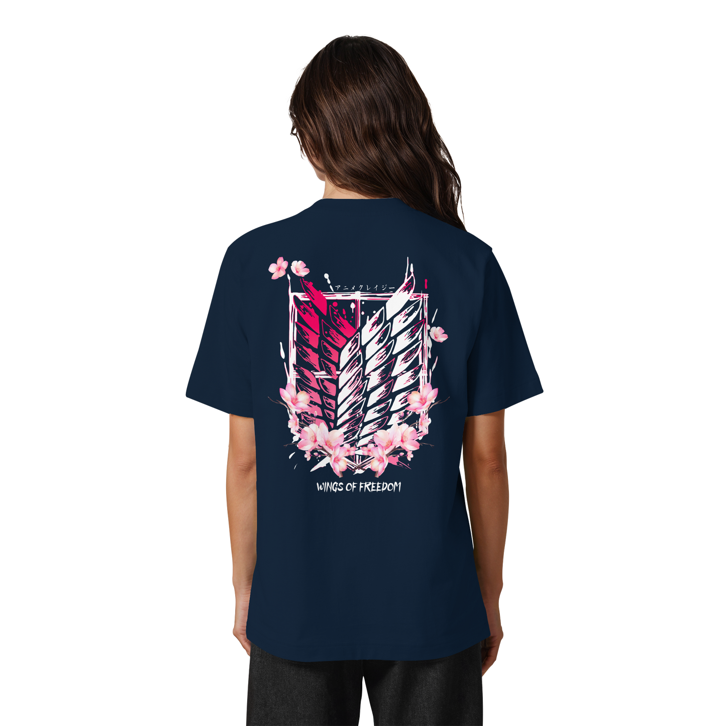 "Petals of Liberation“ Back Heavy Oversized Organic Shirt