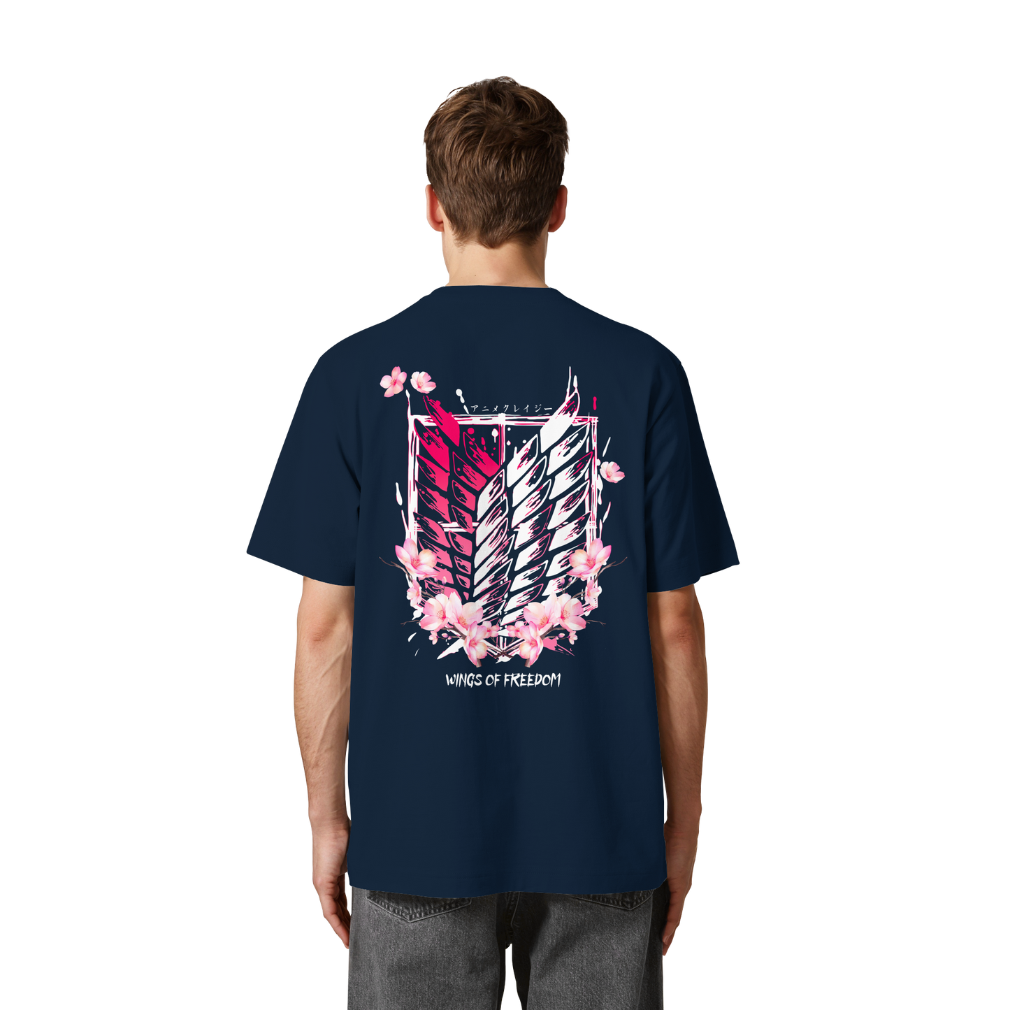 "Petals of Liberation“ Back Heavy Oversized Organic Shirt