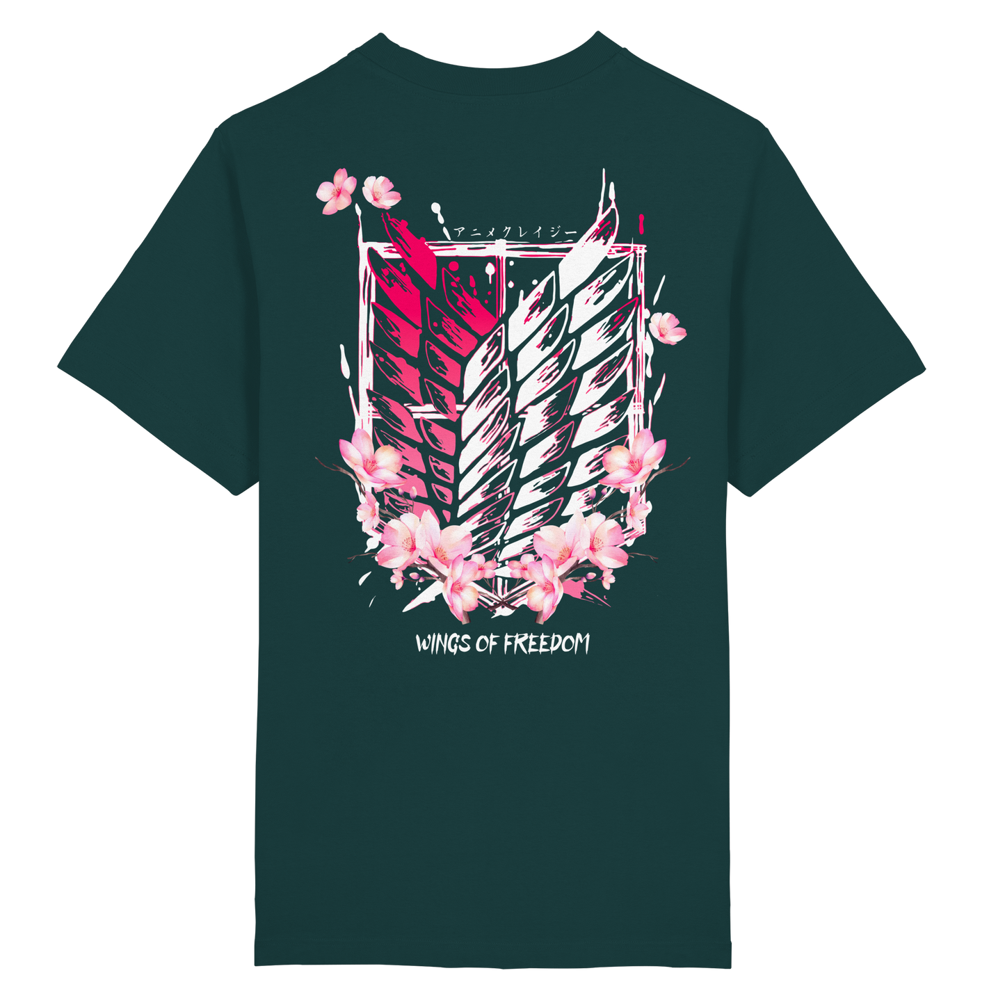 "Petals of Liberation“ Back Heavy Oversized Organic Shirt