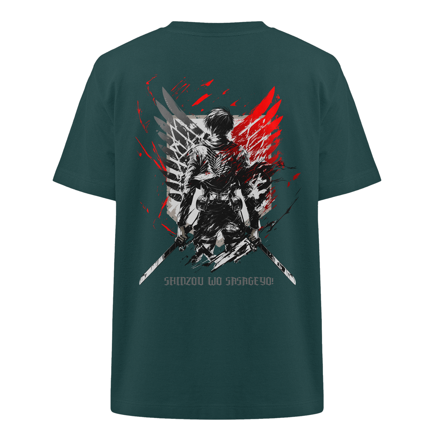 "Wings of Resolve" Back Heavy Oversized Organic Shirt