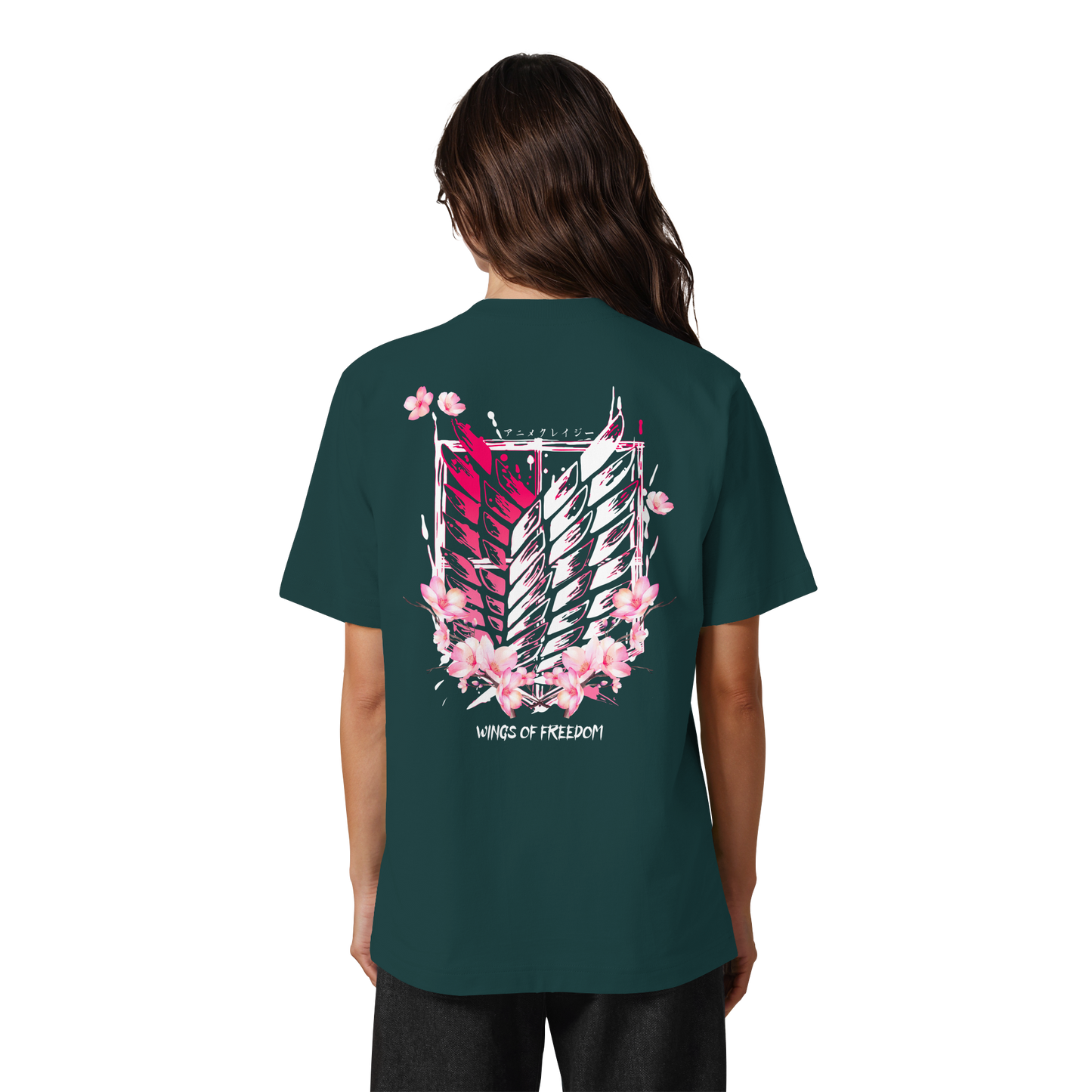 "Petals of Liberation“ Back Heavy Oversized Organic Shirt