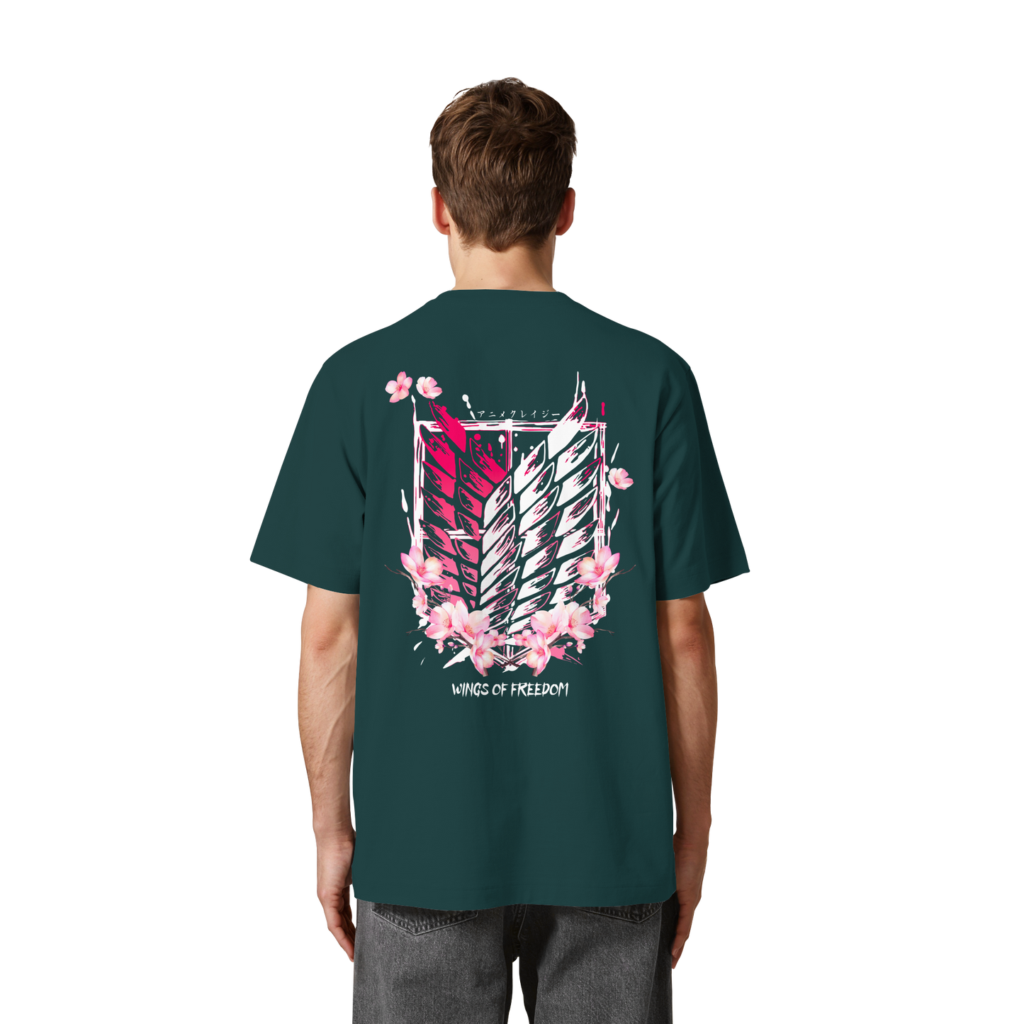 "Petals of Liberation“ Back Heavy Oversized Organic Shirt